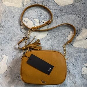 Mathew + Julian Mustard Yellow Crossbody Bag